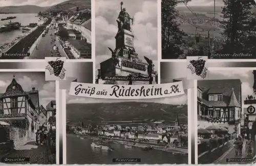 Rüdesheim - u.a. Rheinstraße - 1956