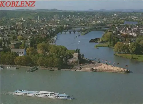 Koblenz - Deutsches Eck mit Moselmündung - 1994