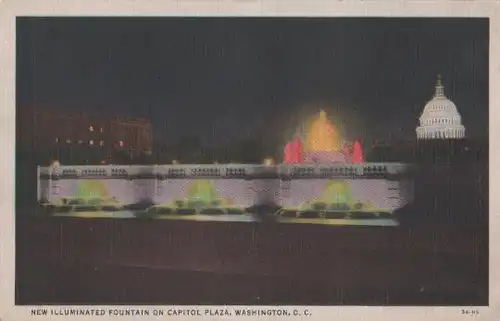 USA - USA - Washington D.C. - Capitol Plaza Illuminated - ca. 1935