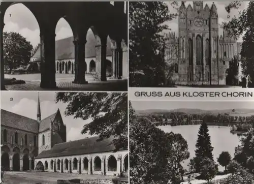 Chorin - Kloster, u.a. Blick aus Mittelschiff - 1979