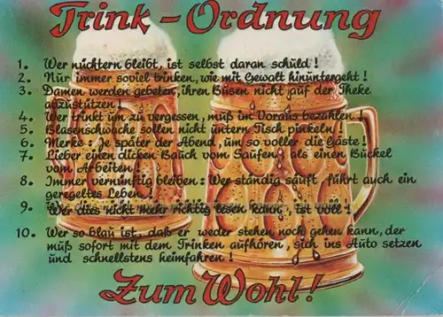 Trink-Ordnung - 1980