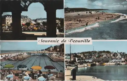 Frankreich - Frankreich - Trouville - 4 Teilbilder - ca. 1965