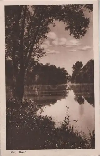 Rhein - mit Wasserspiegelung - ca. 1950