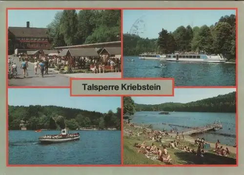 Kriebstein - Talsperre, u.a. Badestrand - 1990