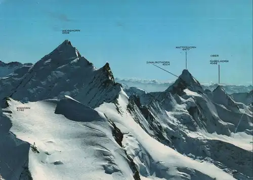 Schweiz - Matterhorn - Schweiz - und Weisshorn