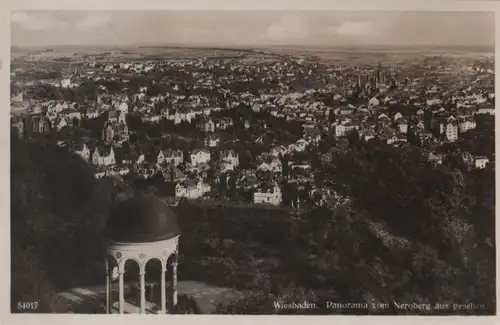 Wiesbaden - Panorama vom Neroberg gesehen - 1934