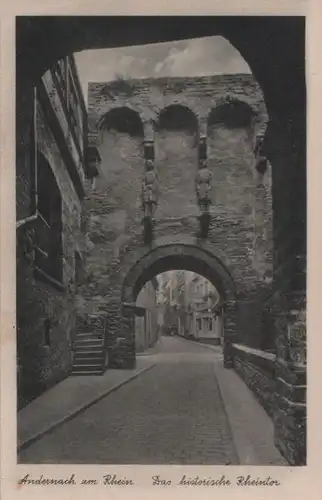 Andernach - das historische Rheintor - 1949