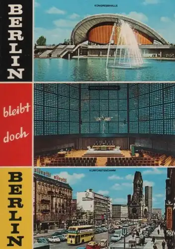 Berlin, Westteil - u.a. Gedächtniskirche innen - ca. 1975