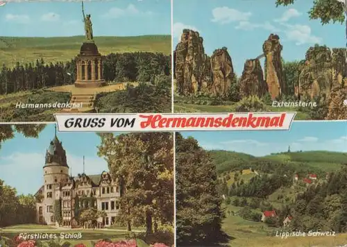Gruß vom Hermannsdenkmal b. Detmold - 1965