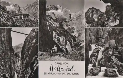 Höllental (Wetterstein) - mit 5 Bildern - ca. 1960
