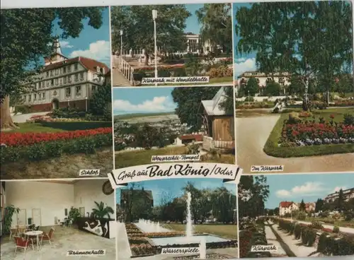 Bad König - u.a. Kurpark mit Wandelhalle - ca. 1970
