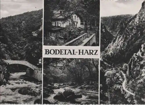 Bodetal - u.a. Blick vom Bodetor - 1970