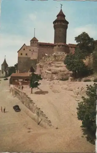 Nürnberg - Burg, partie am Sinwellturm - ca. 1965