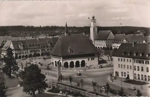 Freudenstadt - Marktplatz mit Stadt- und Rathaus - 1958