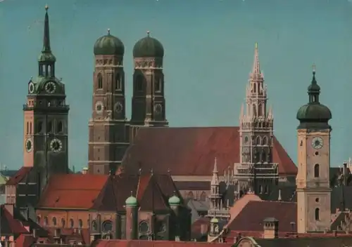München - St. Peter, Dom und Rathaus - 1969