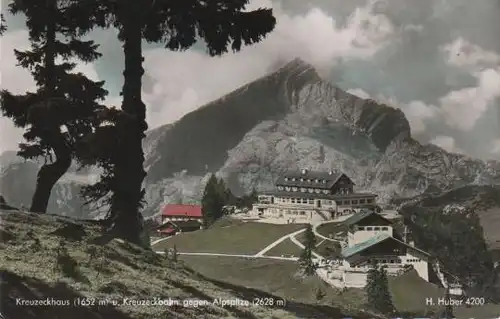 Garmisch-Partenkirchen - Kreuzeckhaus gegen Alpspitze - 1957