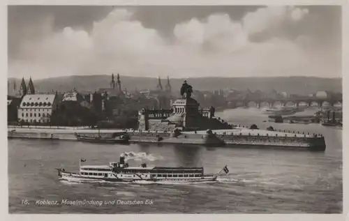 Koblenz - Moselmündung am Deutschen Eck