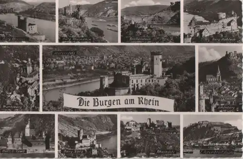Rhein - Burgen, u.a. Pfalz bei Kaub - 1968