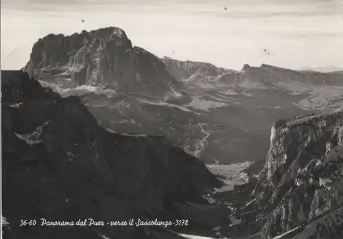 Italien - Italien - Puez - Panorama - verso il Sassolungo - 1963