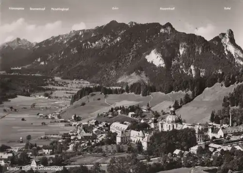 Kloster Ettal - mit Graswangtal - ca. 1960