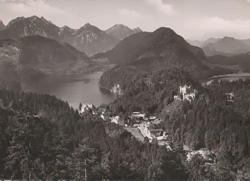 Schwangau, Hohenschwangau - mit Schwansee - 1961