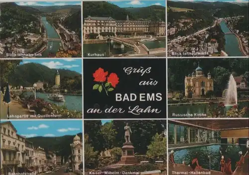 Bad Ems - u.a. Kaiser-Wilhelm-Denkmal - 1988