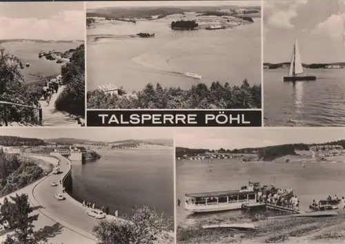 Talsperre Pöhl - 5 Teilbilder - 1978