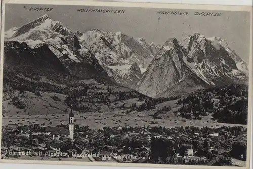 Garmisch-Partenkirchen - mit Alpspitze - 1932