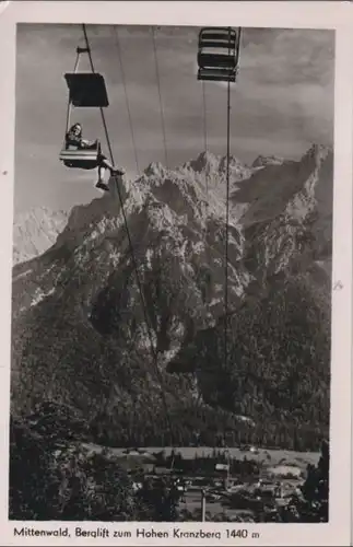 Mittenwald - Berglift zum Hohen Kranzberg - ca. 1960