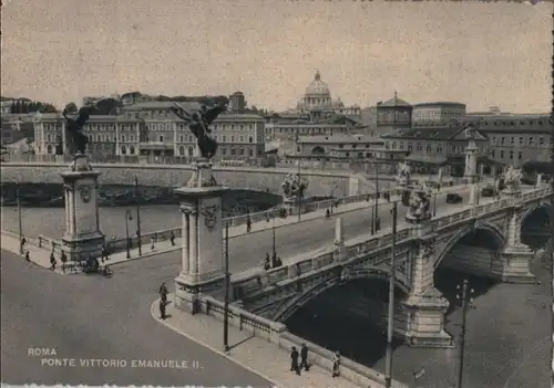Italien - Italien - Rom - Roma - Ponte Vittorio Emanuele II. - ca. 1955