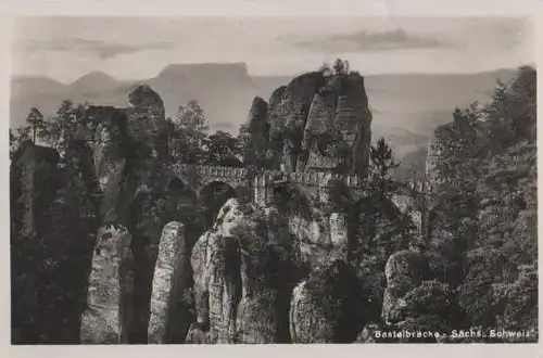 Königstein - Sächs. Schweiz - Basteibrücke - ca. 1955