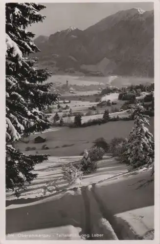 Oberammergau - Teilansicht gegen Laber - 1954