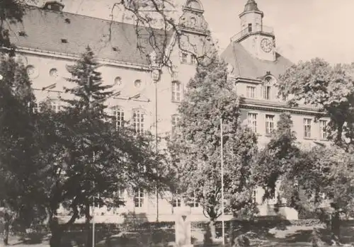 Bischofswerda - Oberschule mit OdF-Denkmal - 1970
