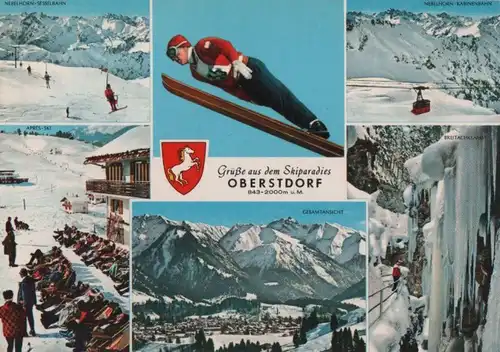 Oberstdorf - 6 Teilbilder - ca. 1975