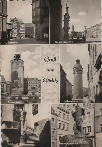 Görlitz - u.a. Neptunbrunnen - 1968