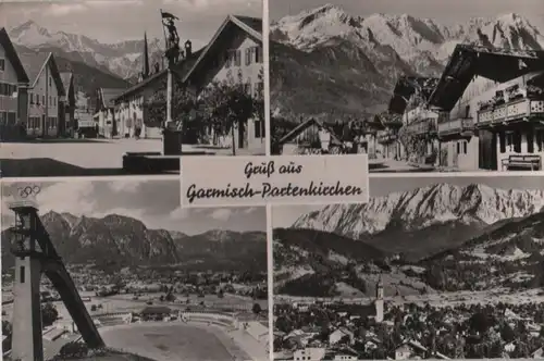 Garmisch-Partenkirchen - 4 Teilbilder - 1963