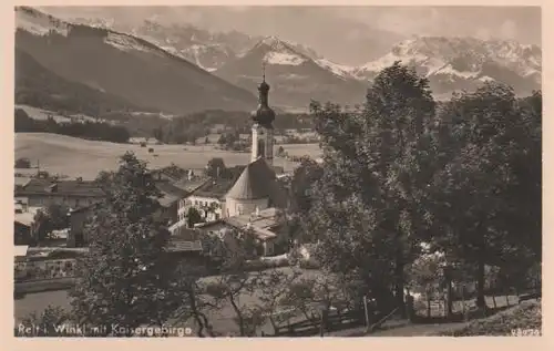 Reit im Winkl mit Kaisergebirge - ca. 1950