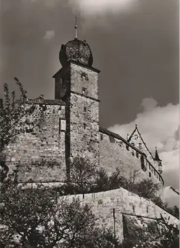 Coburg - Veste, Westseite mit Blauem Turm - ca. 1965