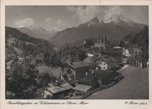 Berchtesgadene - mit Watzmann und Steinernem Meer - 1952