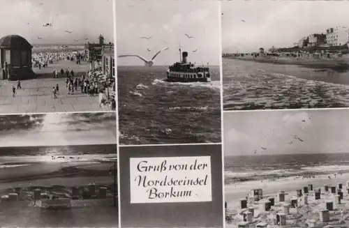 Borkum - 5 Teilbilder - 1965