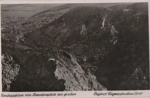 Thale - Rosstrappfelsen, Fliegeraufnahme - ca. 1935
