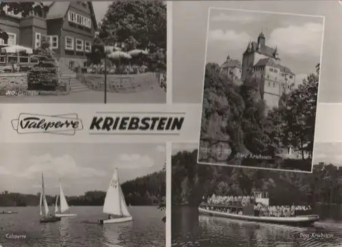 Talsperre Kriebstein - u.a. Boot Kriebstein - ca. 1965