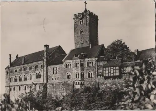 Eisenach - Wartburg, Blick von Osten - 1959