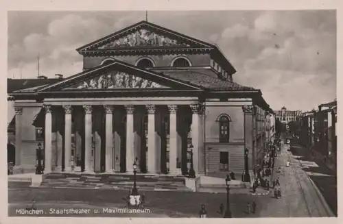 München - Staatstheater und Maximilianeum - 1949
