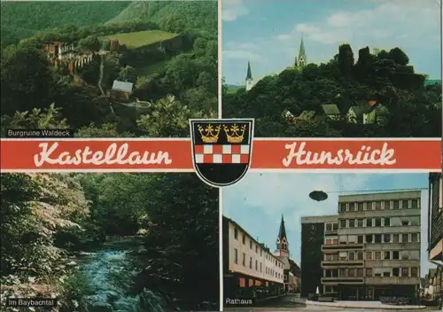 Kastellaun - mit Umgebung, u.a. Burgruine Waldeck - 1983