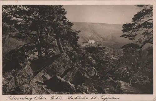 Schwarzburg - Ausblick vom kleinen Trippstein - 1939