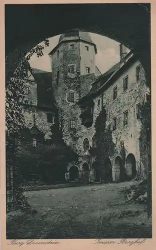 Ludwigsstadt-Lauenstein, Burg Lauenstein - Innerer Burghof - ca. 1955