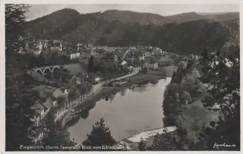 Ziegenrück vom Schloßberg - 1936