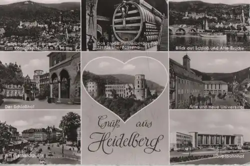 Heidelberg - u.a. mit Bergbahn - 1960