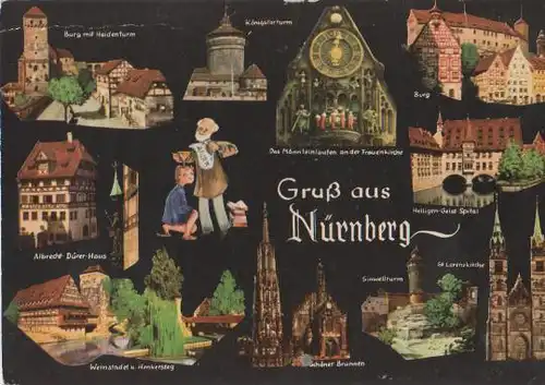 Gruß aus Nürnberg u.a. Burg - ca. 1975